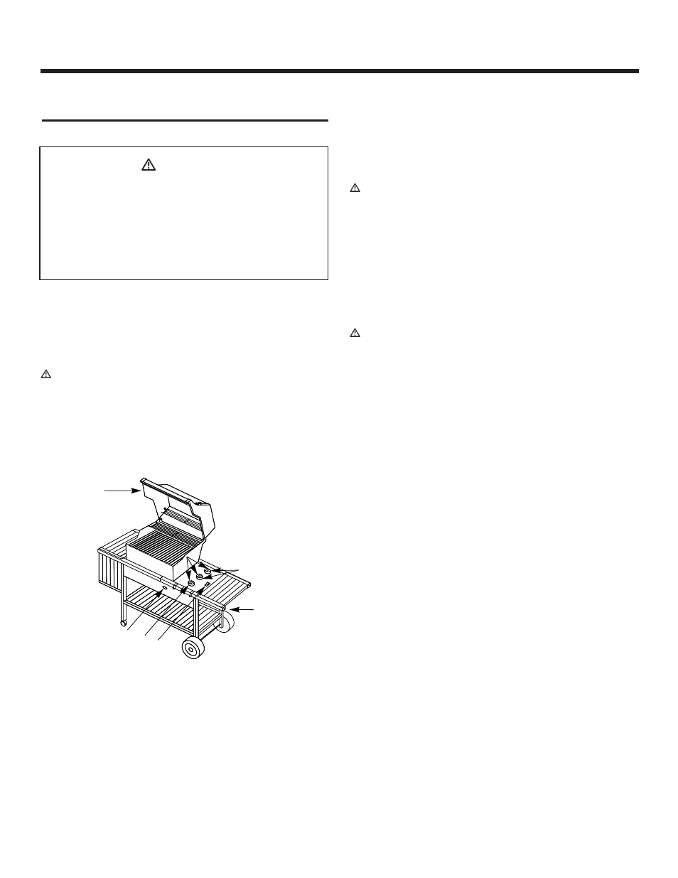 Operating instructions, Lighting, Crossover ignition system | To extinguish, Ƽdanger | weber 2000 LX Series User Manual | Page 21 / 32