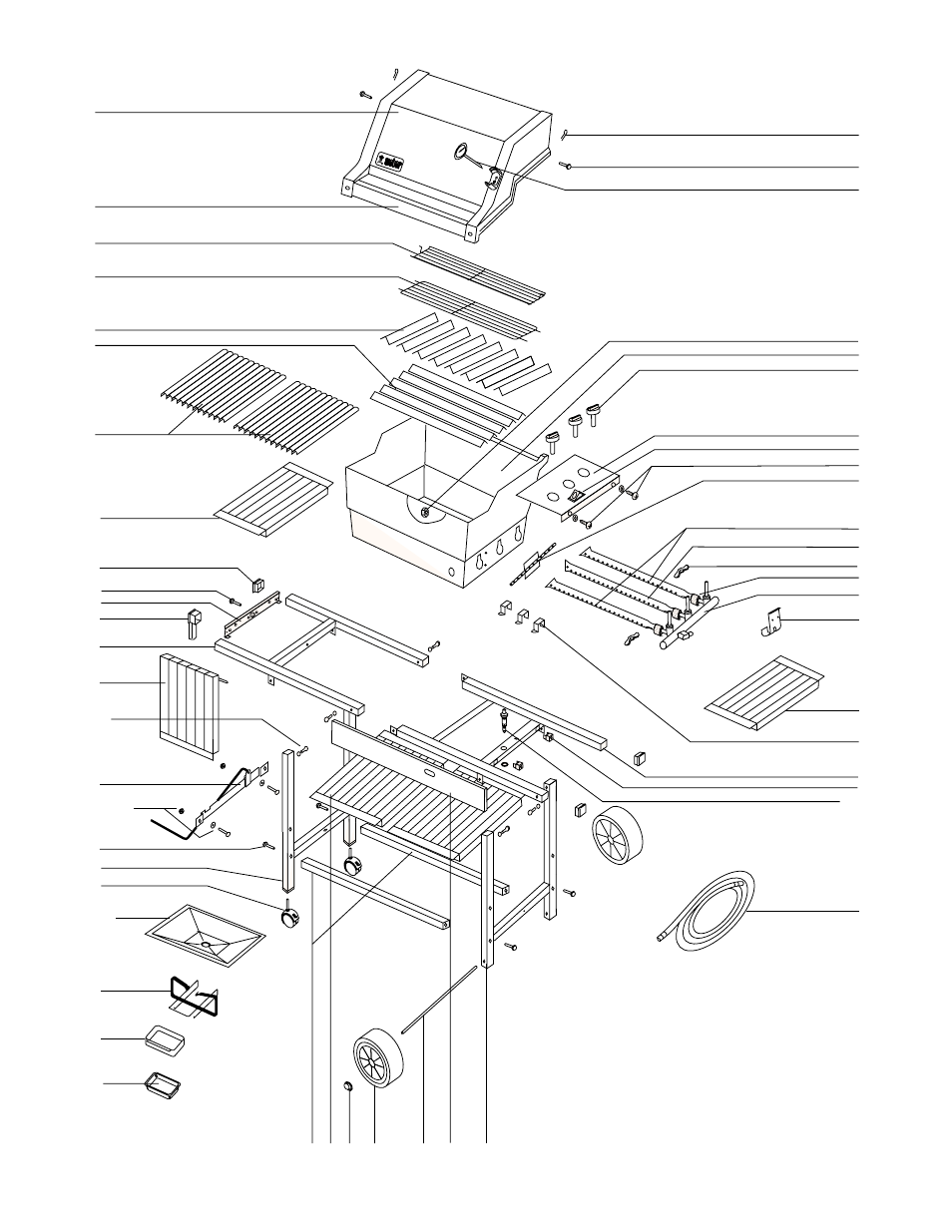 Parts list | weber 2000 LX Series User Manual | Page 30 / 32