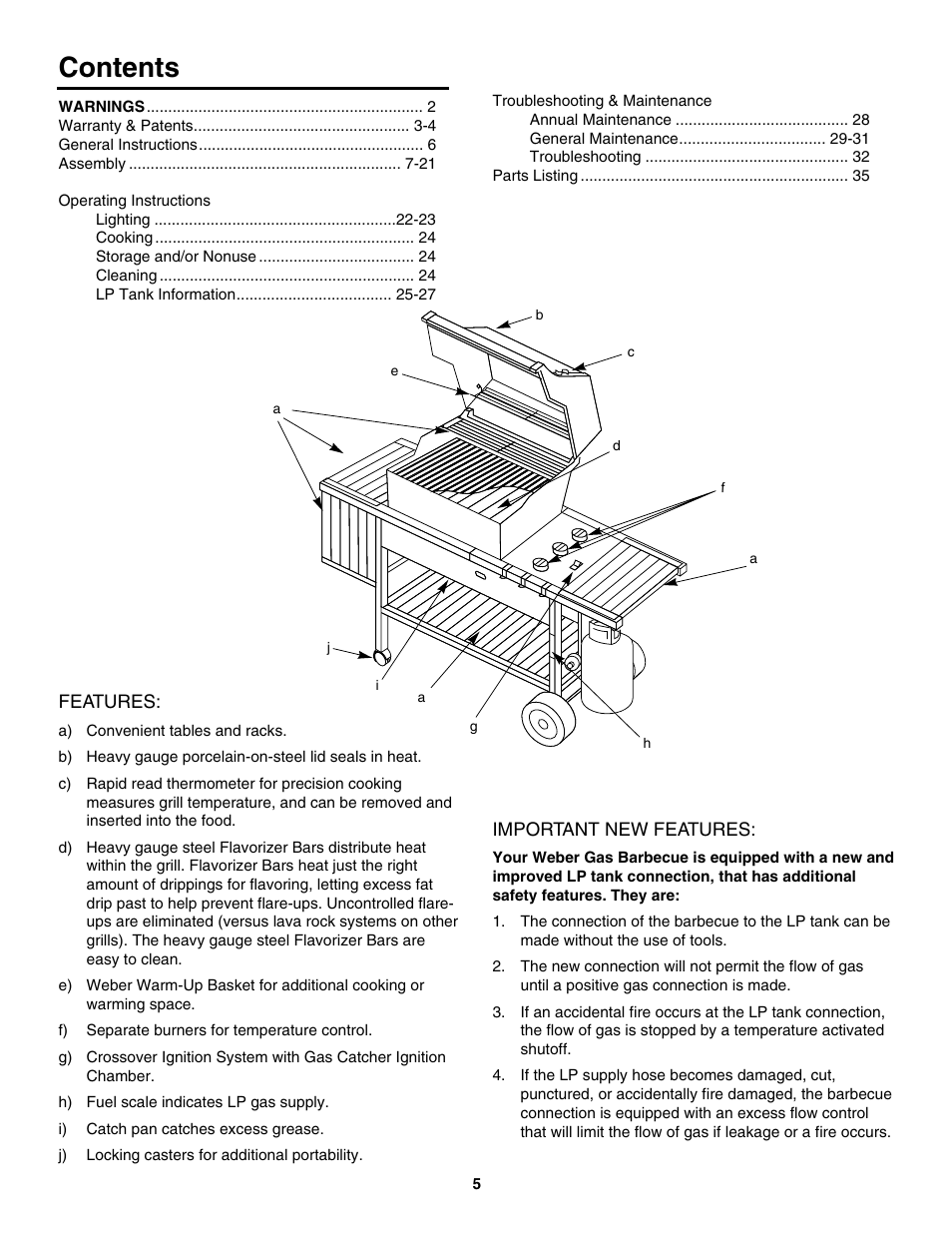 weber 2300 User Manual | Page 5 / 36