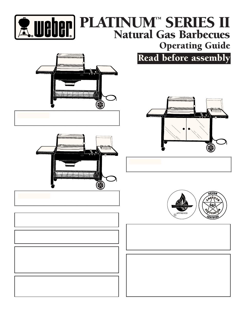 weber PLATINUM 2200 NG User Manual | 24 pages