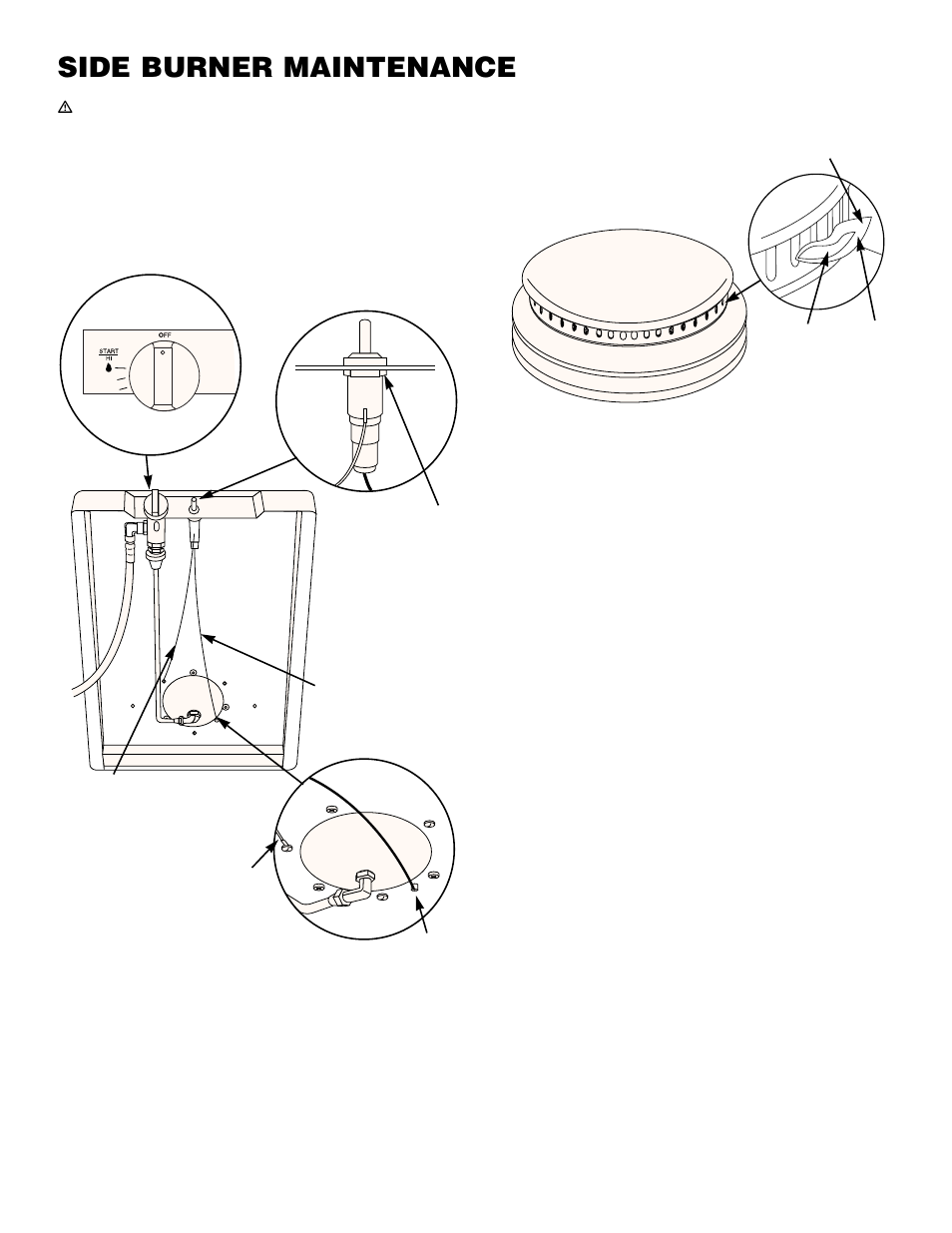 Side burner maintenance | weber PLATINUM 2200 NG User Manual | Page 16 / 24