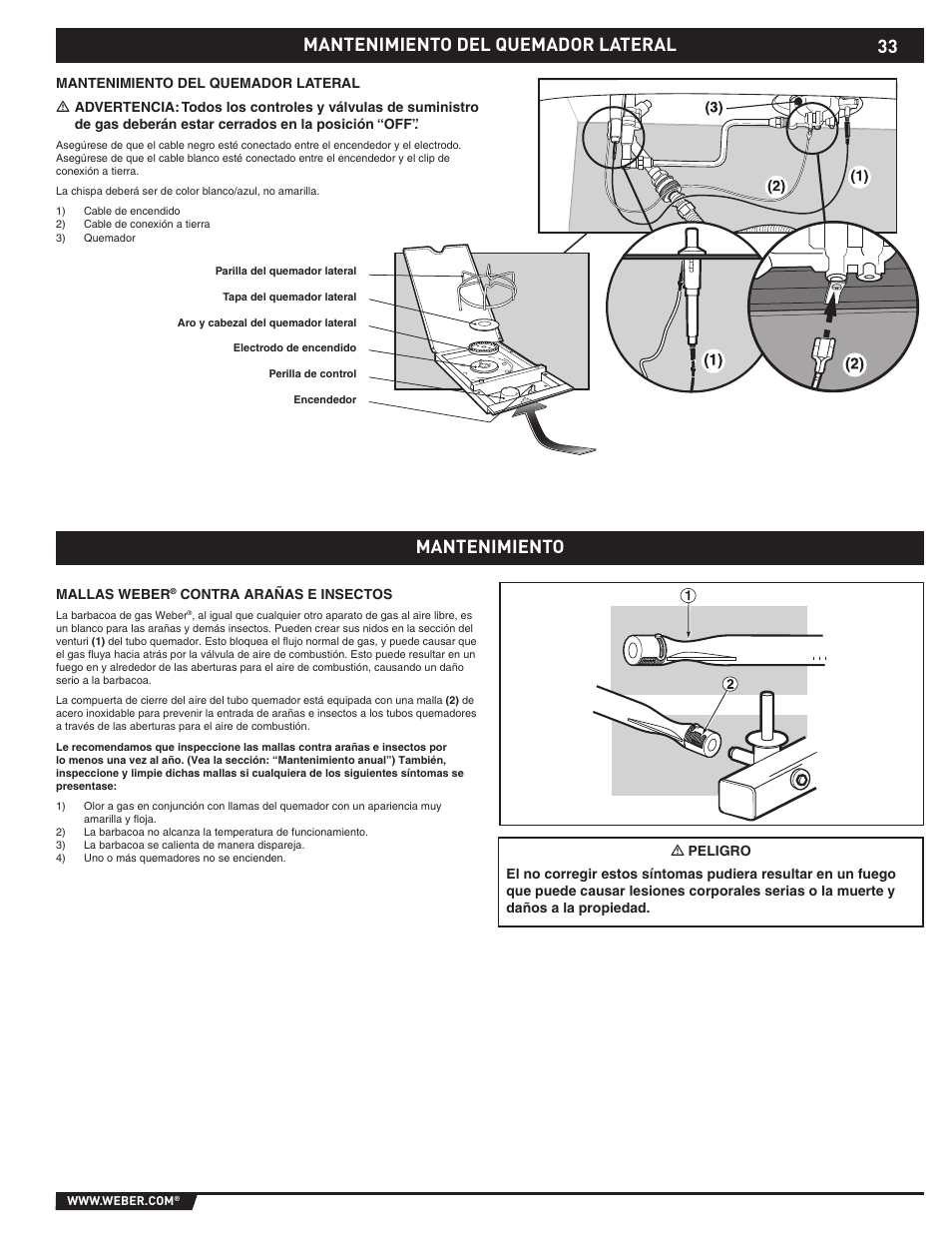weber EP -310/320 User Manual | Page 33 / 56