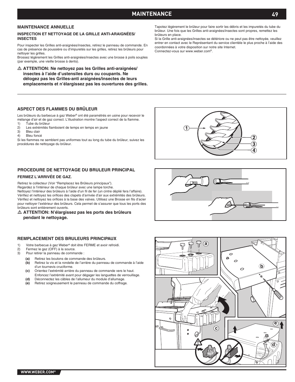 Maintenance | weber EP -310/320 User Manual | Page 49 / 56