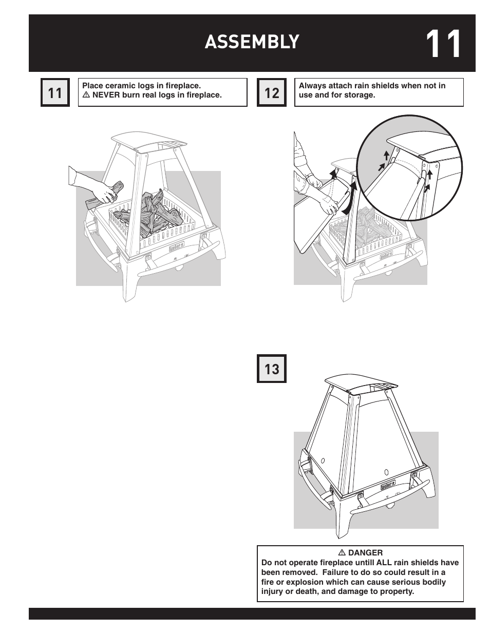 Assembly | weber FLAME User Manual | Page 11 / 20