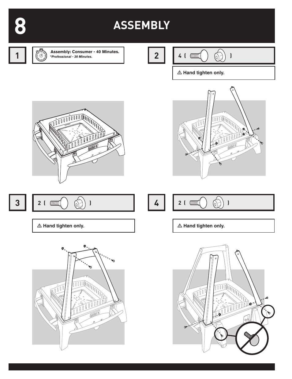 Assembly | weber FLAME User Manual | Page 8 / 20