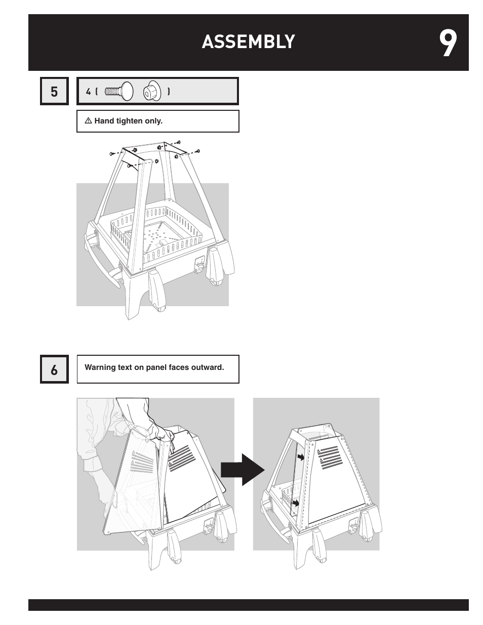 Assembly | weber FLAME User Manual | Page 9 / 20