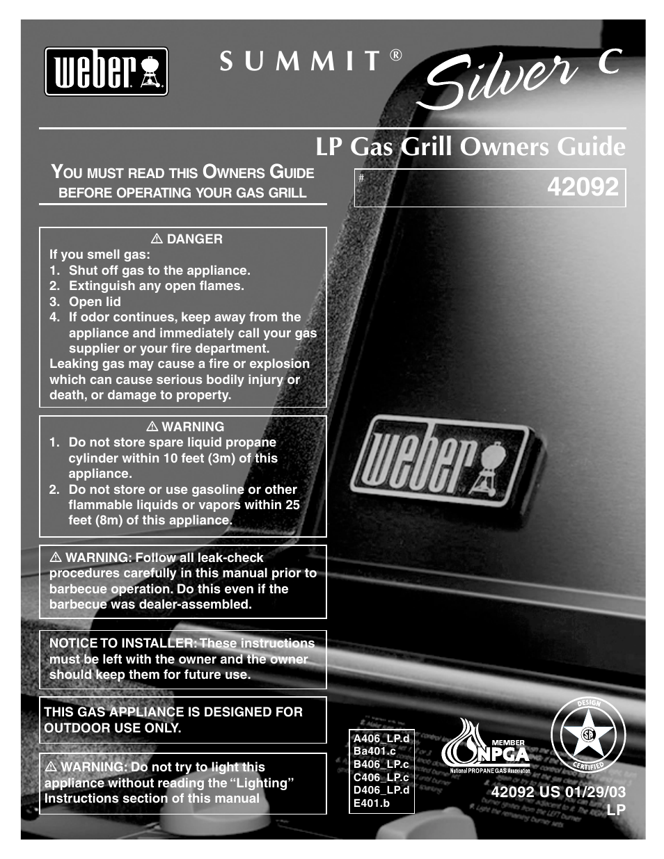 weber 42092 User Manual | 47 pages