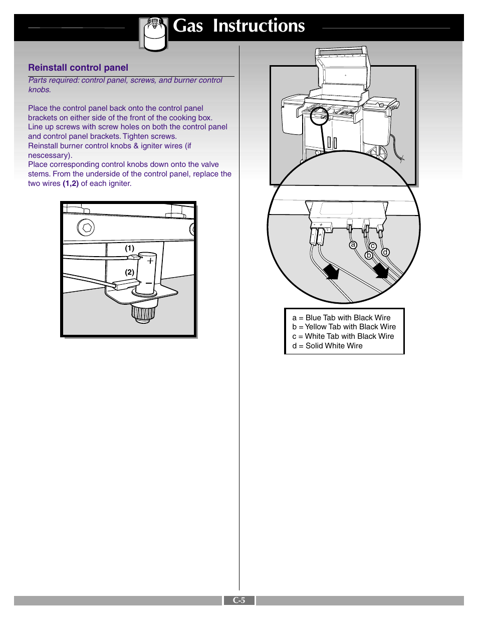 Gas instructions | weber 42092 User Manual | Page 31 / 47