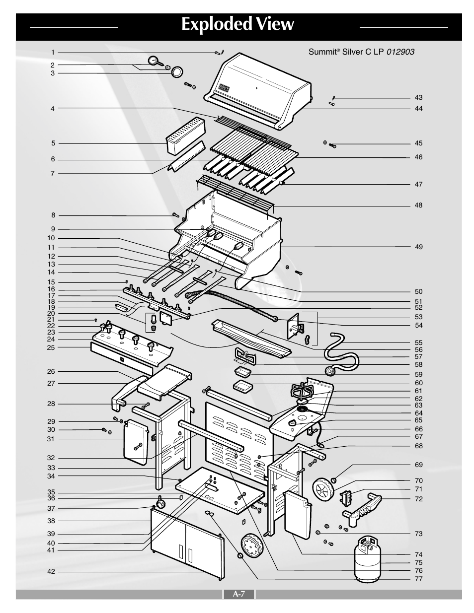 Exploded view | weber 42092 User Manual | Page 7 / 47