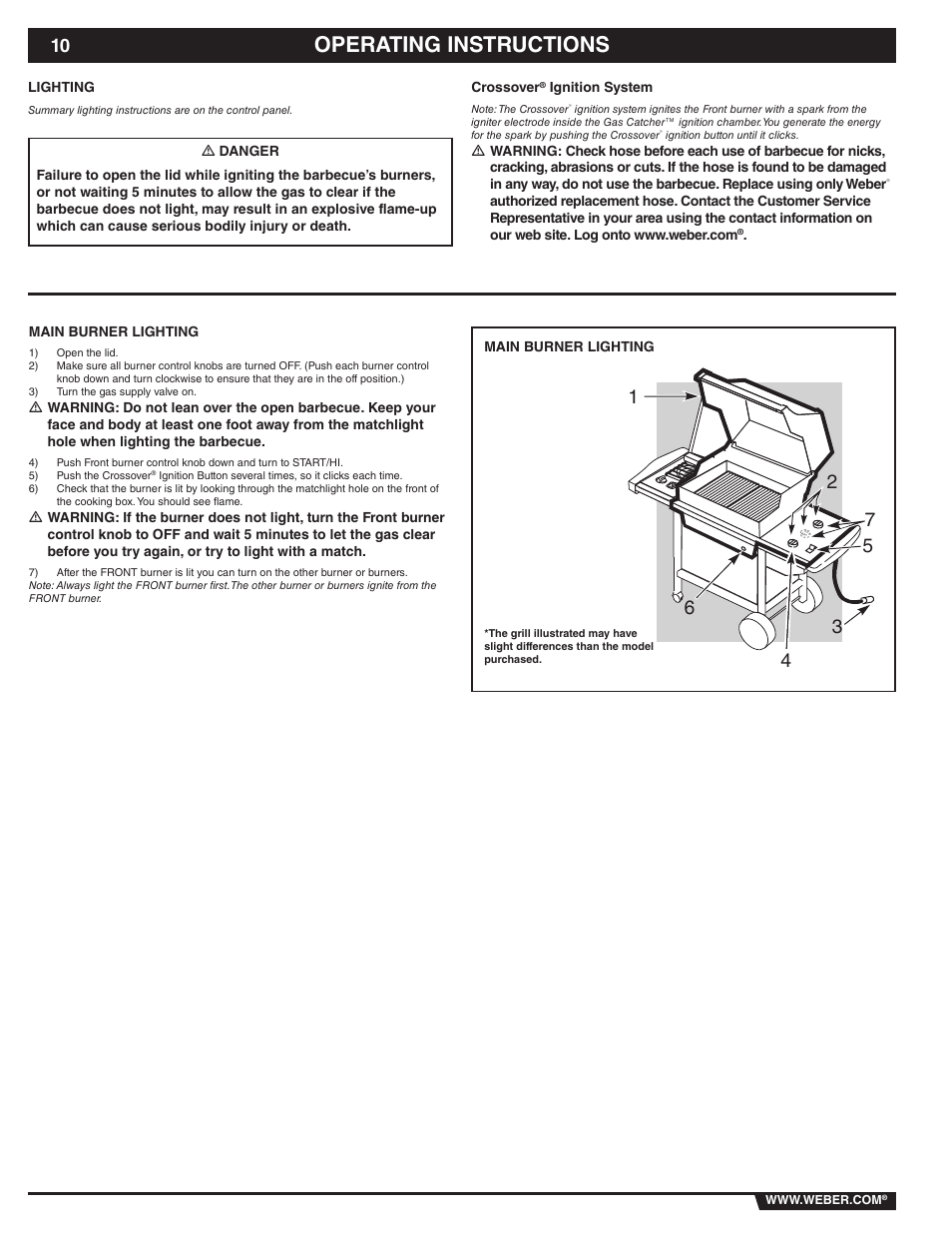 Operating instructions | weber 89839 User Manual | Page 10 / 44