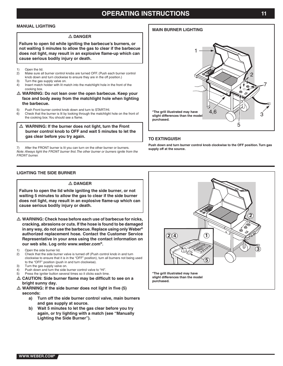 Operating instructions | weber 89839 User Manual | Page 11 / 44