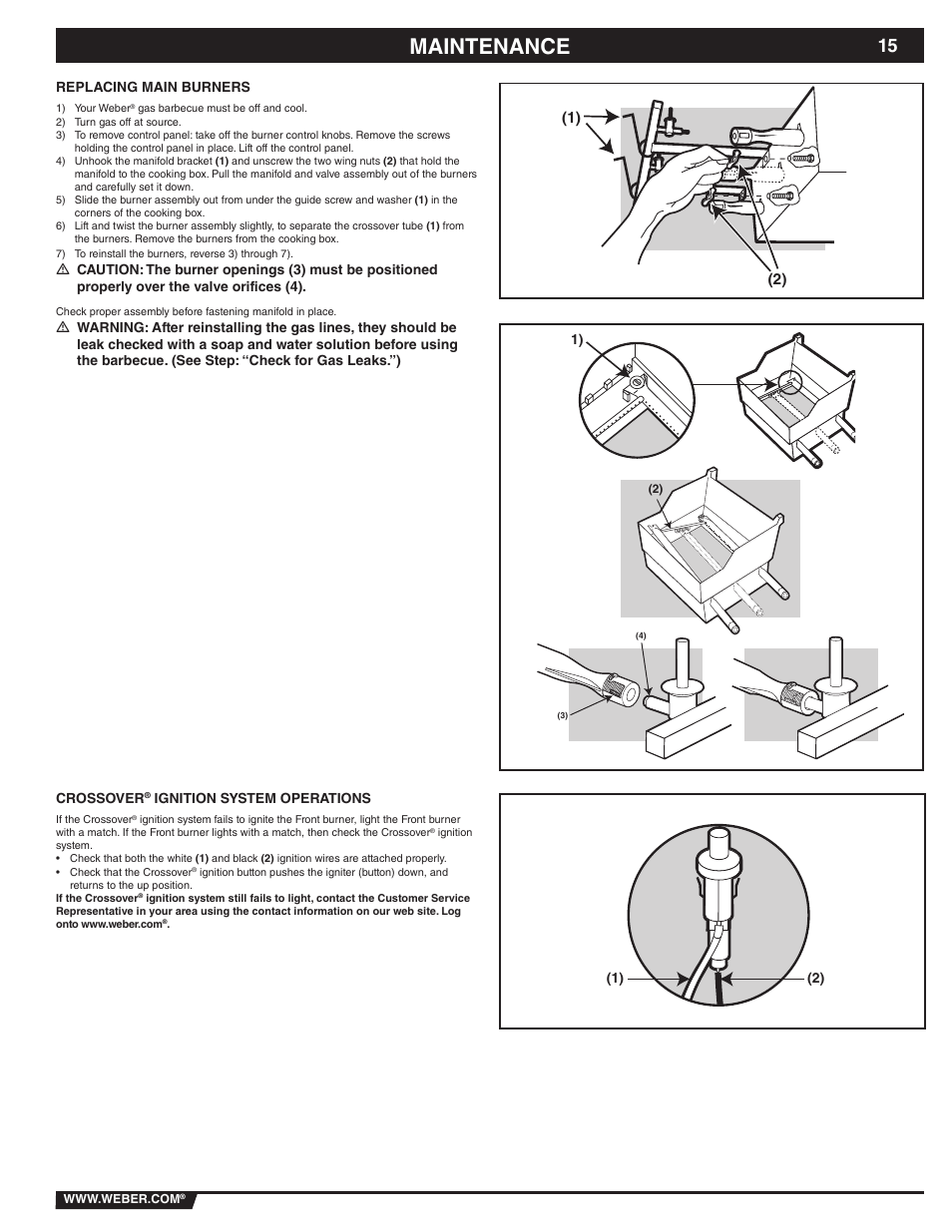 Maintenance | weber 89839 User Manual | Page 15 / 44