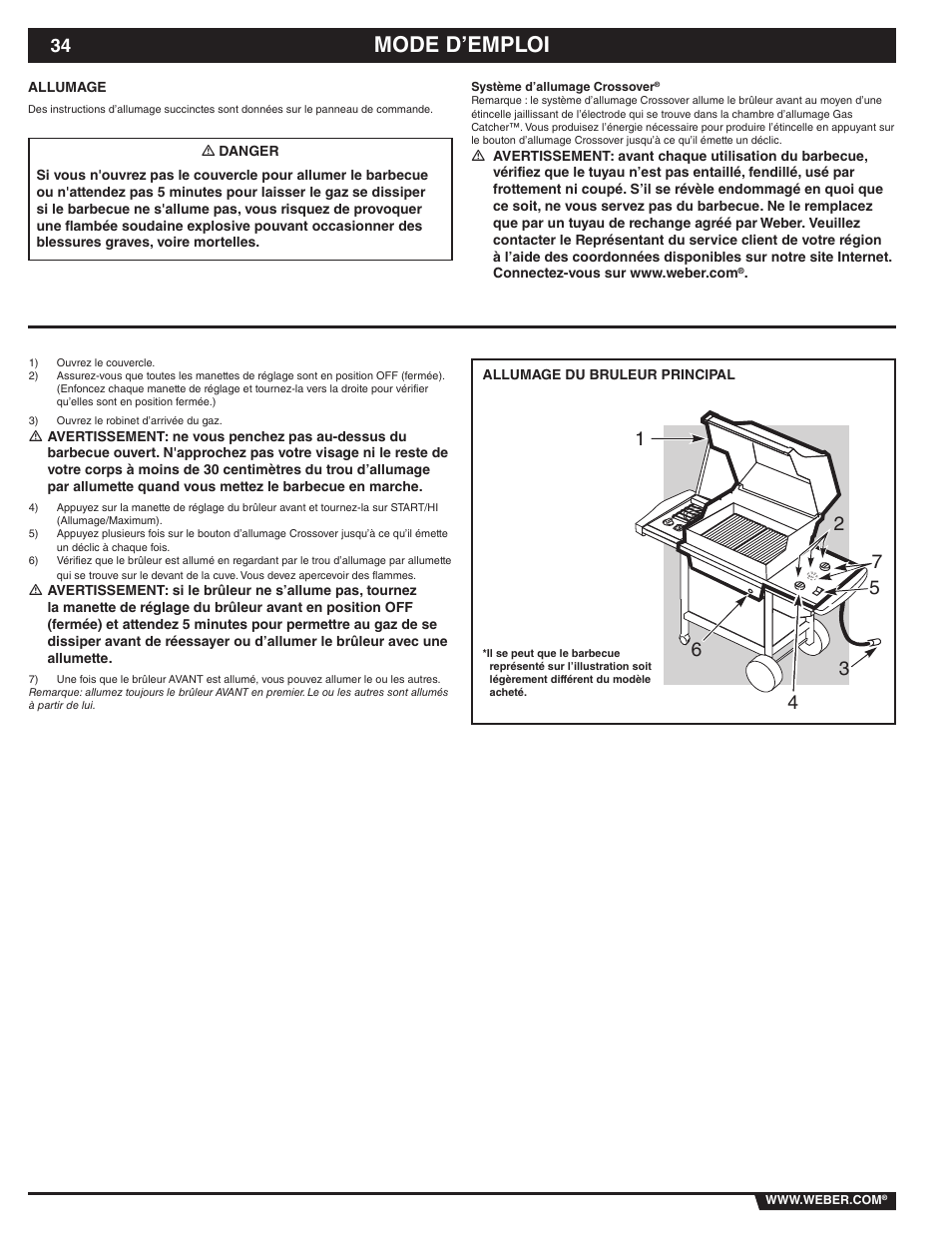 Mode d’emploi | weber 89839 User Manual | Page 34 / 44