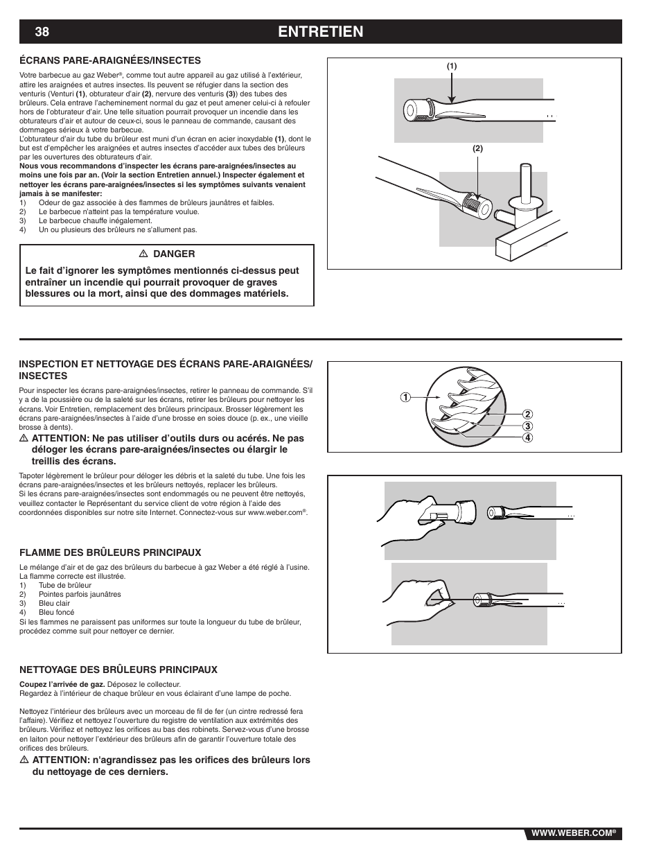 Entretien | weber 89839 User Manual | Page 38 / 44