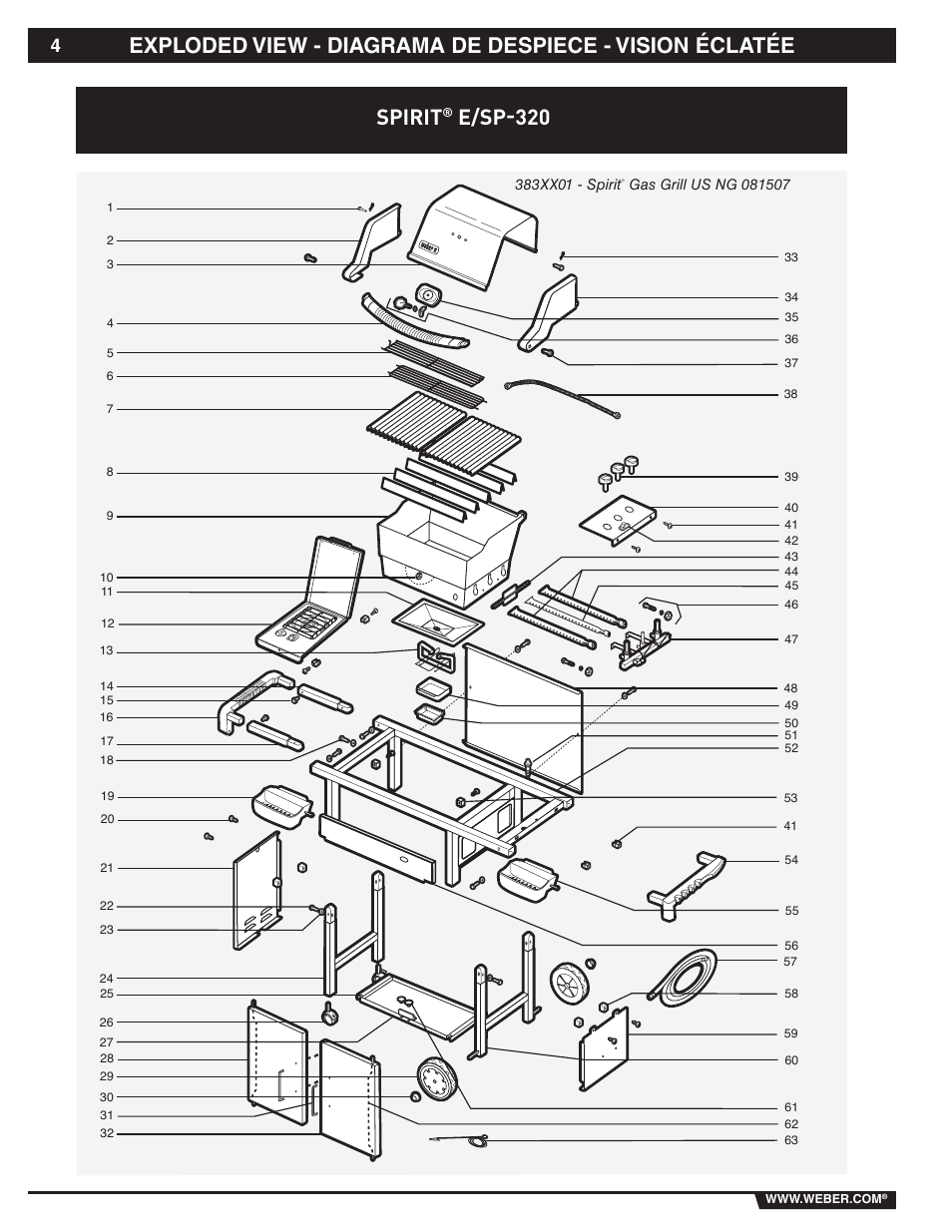 E/sp-320 | weber 89839 User Manual | Page 4 / 44