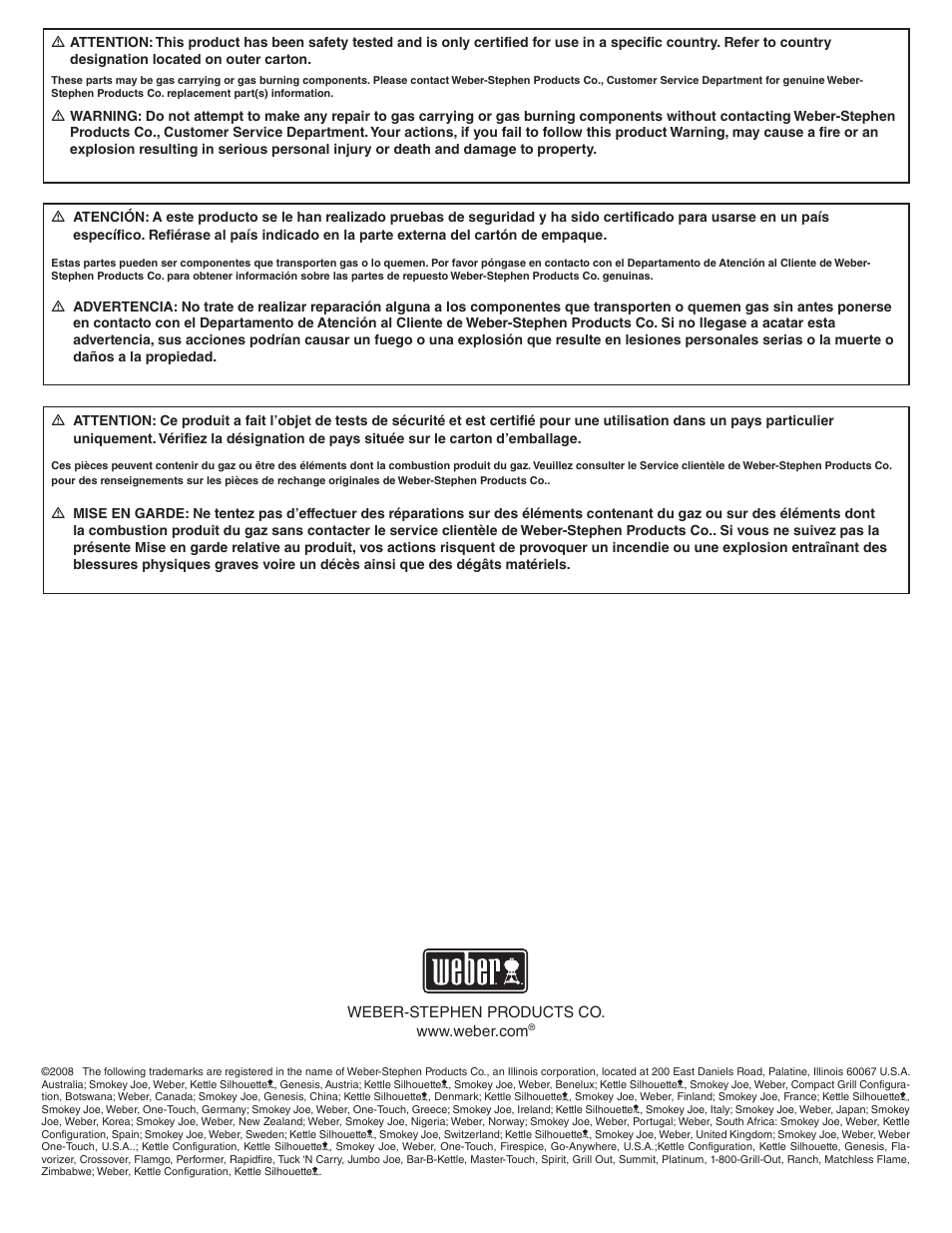 weber 89839 User Manual | Page 42 / 44