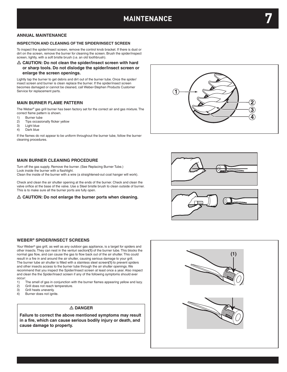 Maintenance | weber Q100 User Manual | Page 7 / 32