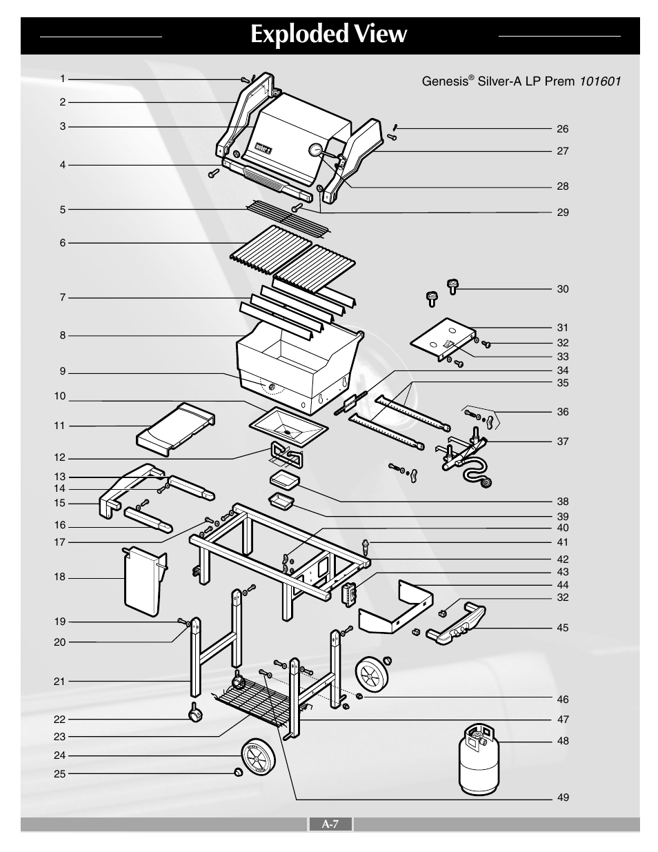Exploded view | weber 55258 User Manual | Page 7 / 29
