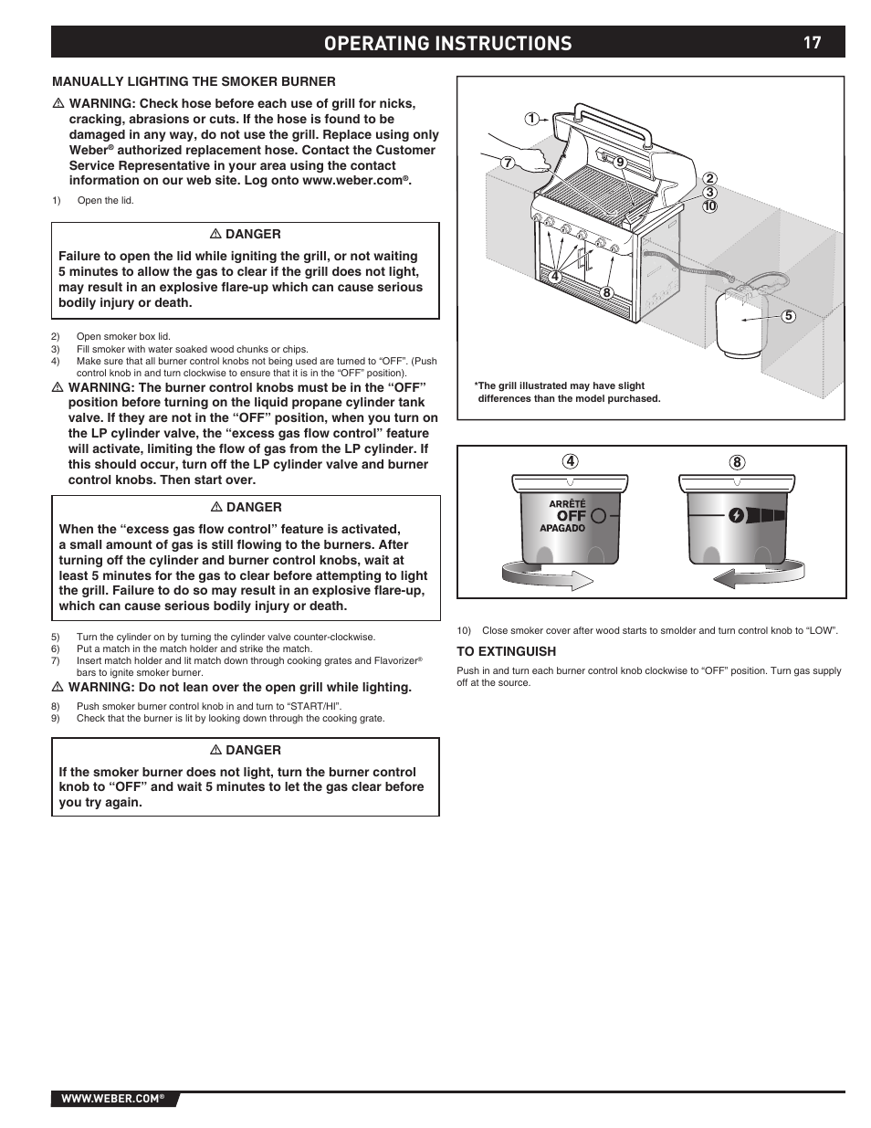 Operating instructions | weber Summit 43143 User Manual | Page 17 / 28