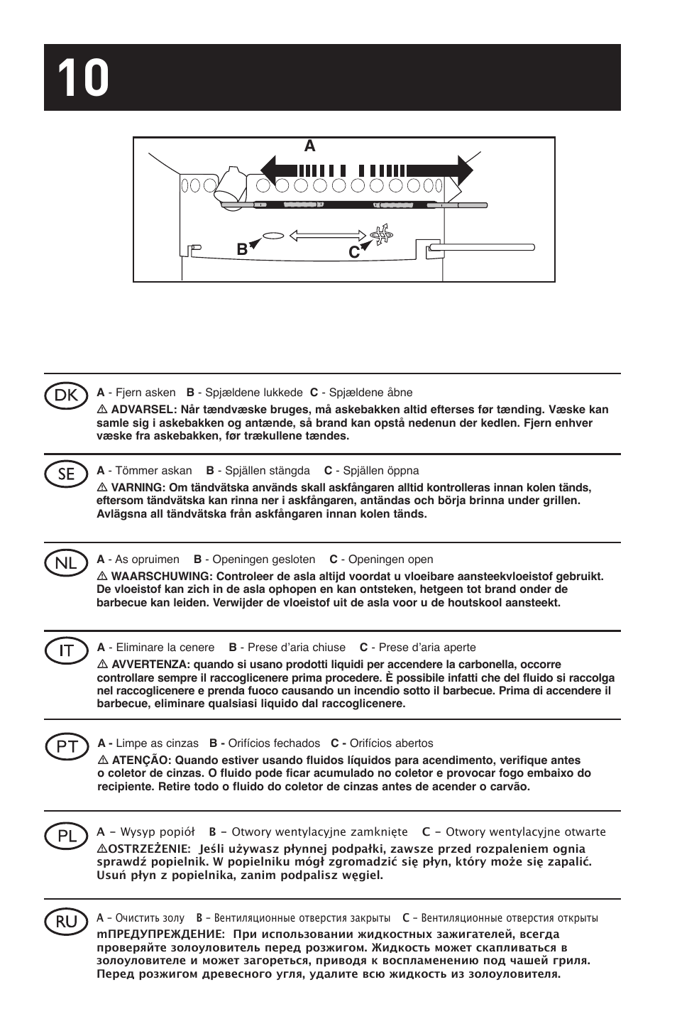 Ab c | weber 30792 User Manual | Page 10 / 16