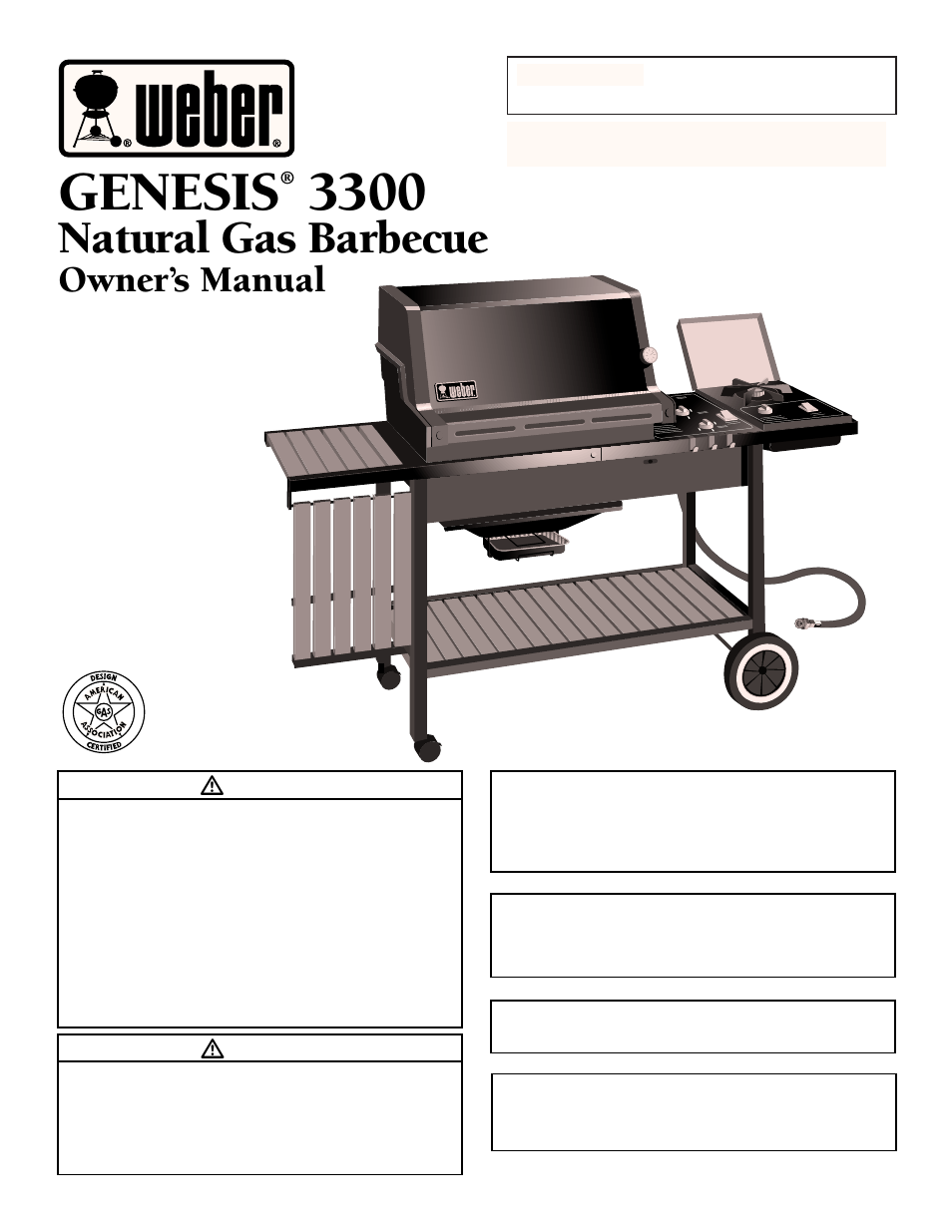 weber GENESIS 3300 User Manual | 36 pages