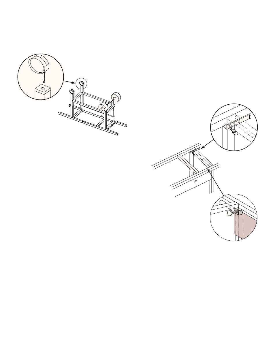 Insert casters, Install side burner locks | weber GENESIS 3300 User Manual | Page 12 / 36
