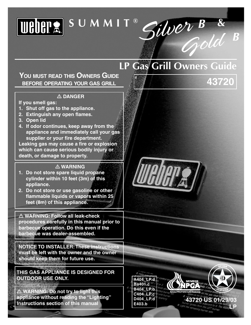 weber SUMMIT 43720 User Manual | 50 pages