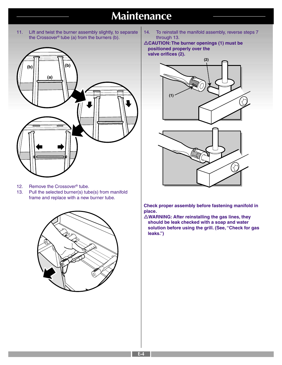 Maintenance | weber SUMMIT 43720 User Manual | Page 49 / 50