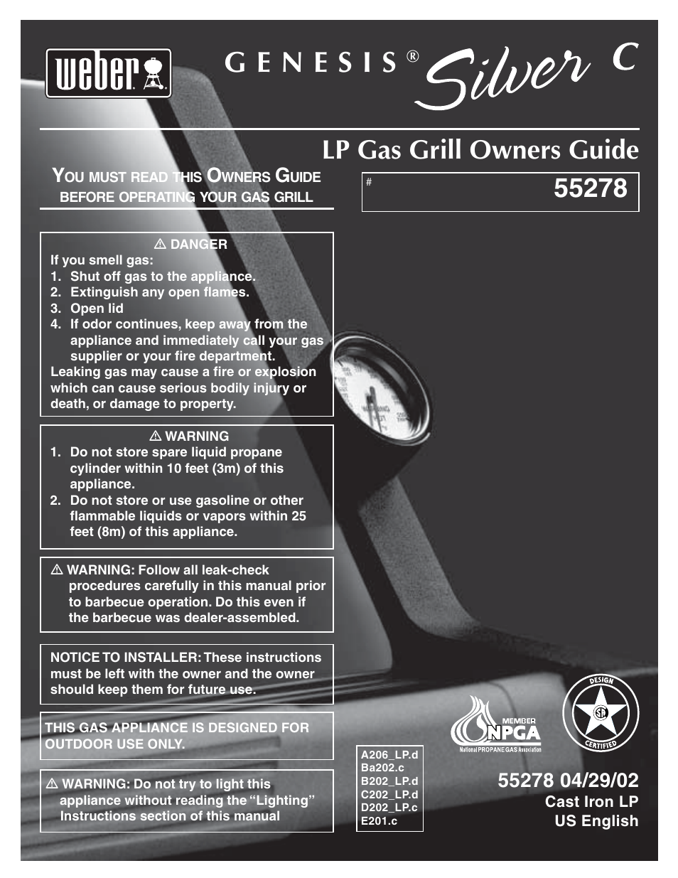 weber 55278 User Manual | 33 pages