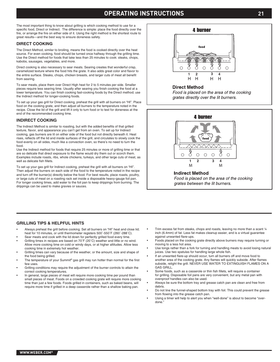 Operating instructions | weber 89369 User Manual | Page 21 / 92