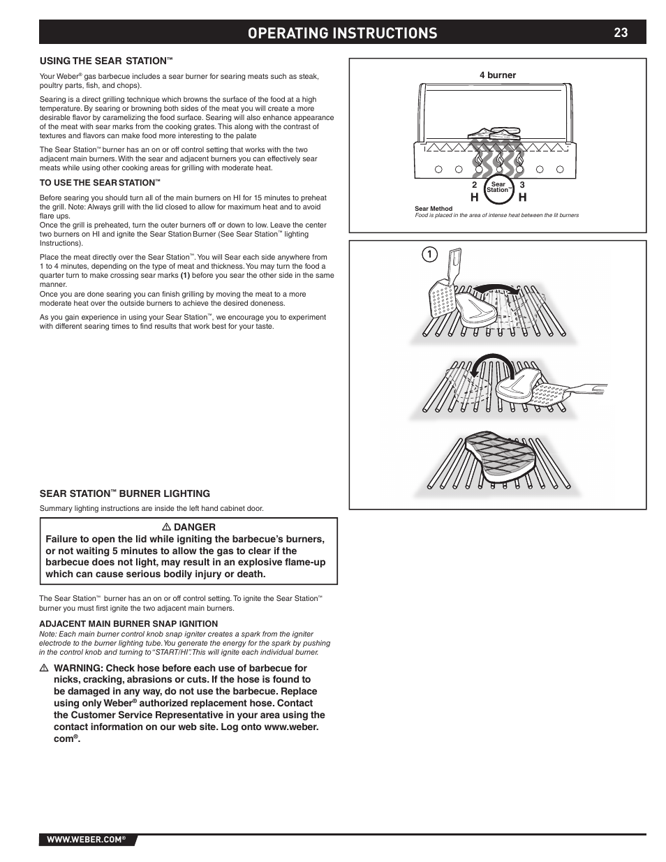 Operating instructions | weber 89369 User Manual | Page 23 / 92