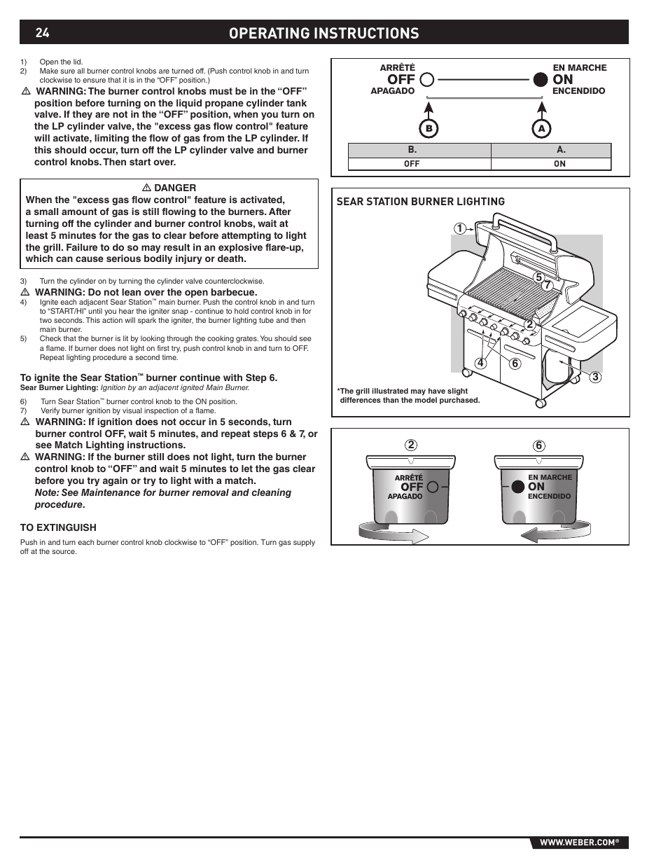 Operating instructions | weber 89369 User Manual | Page 24 / 92