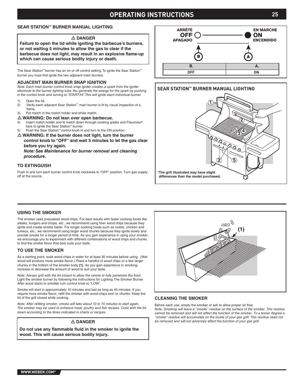 Operating instructions | weber 89369 User Manual | Page 25 / 92