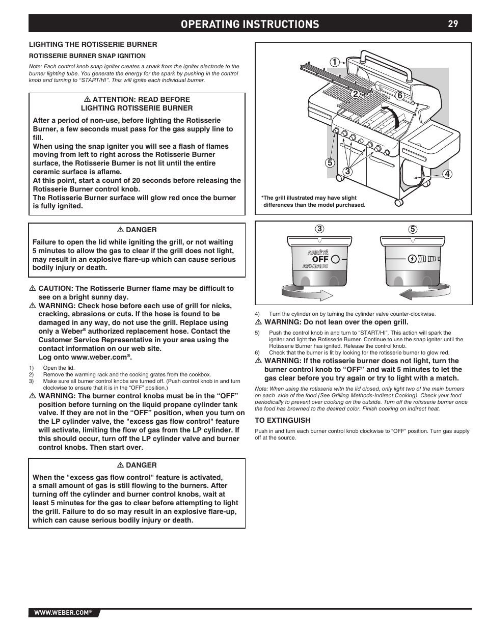 Operating instructions | weber 89369 User Manual | Page 29 / 92