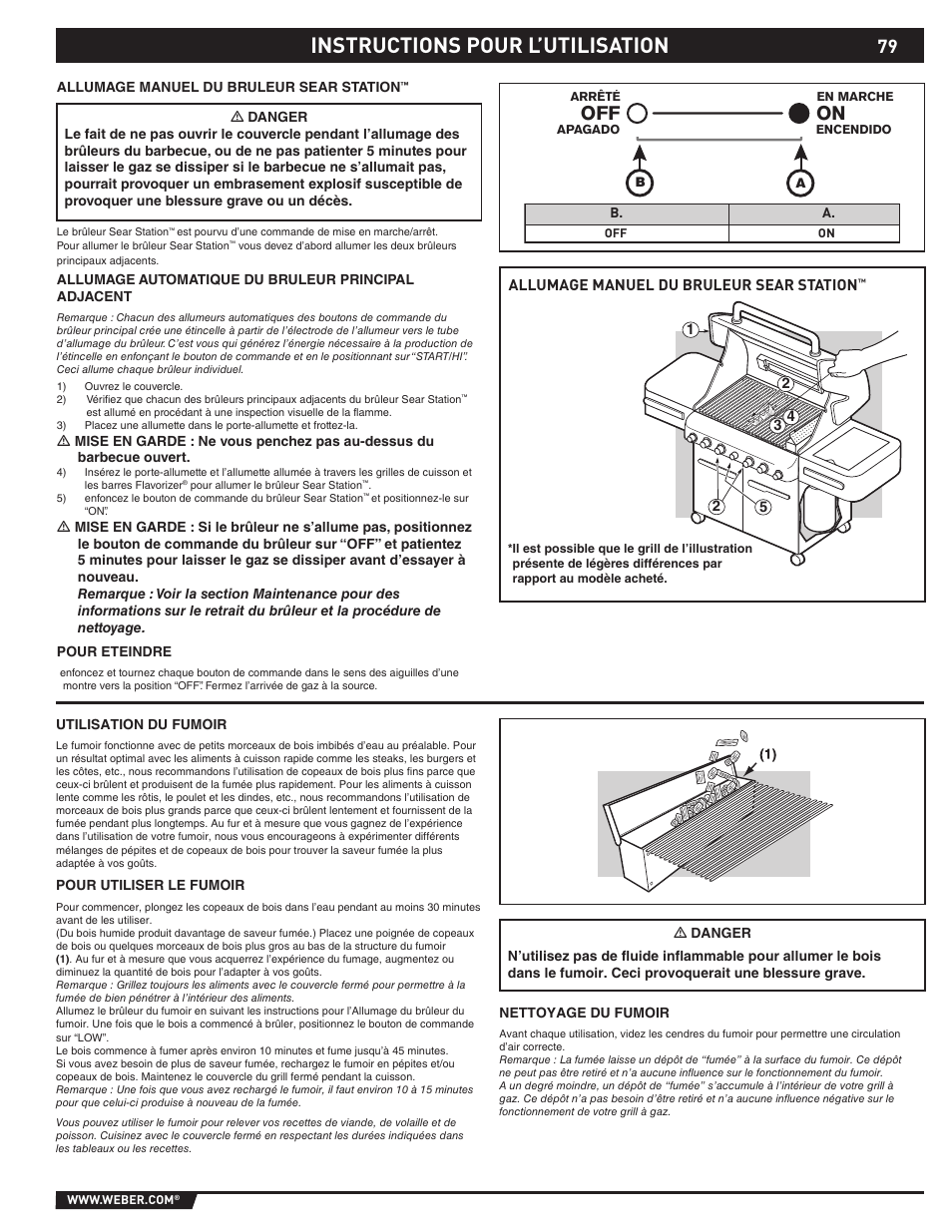 Instructions pour l’utilisation | weber 89369 User Manual | Page 79 / 92