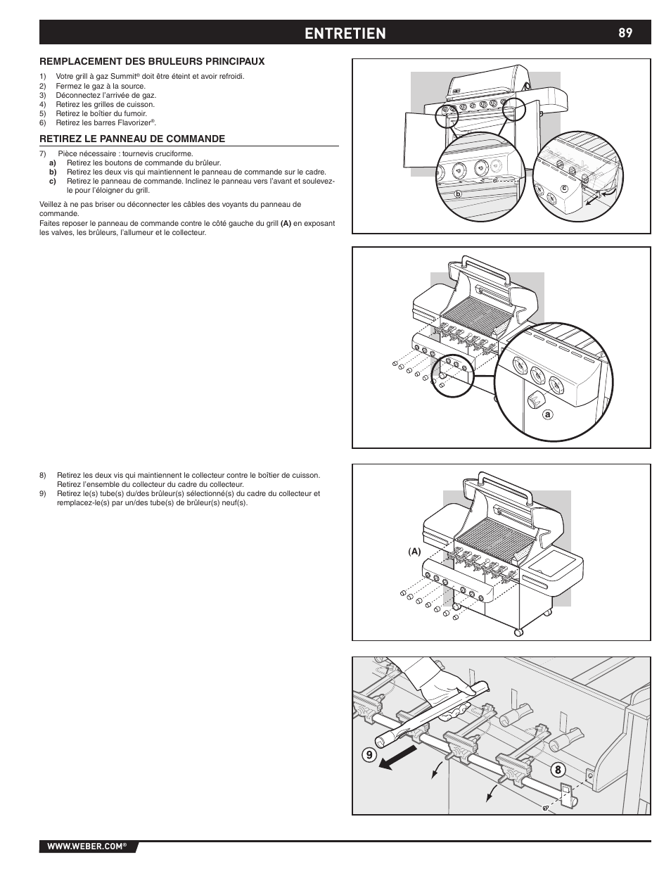 Entretien | weber 89369 User Manual | Page 89 / 92
