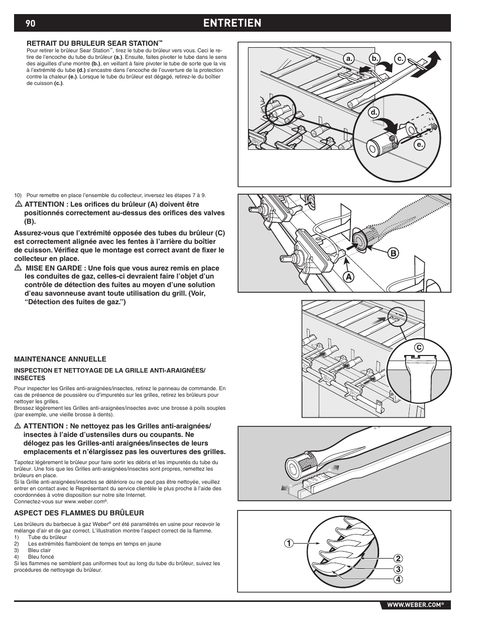 Entretien | weber 89369 User Manual | Page 90 / 92