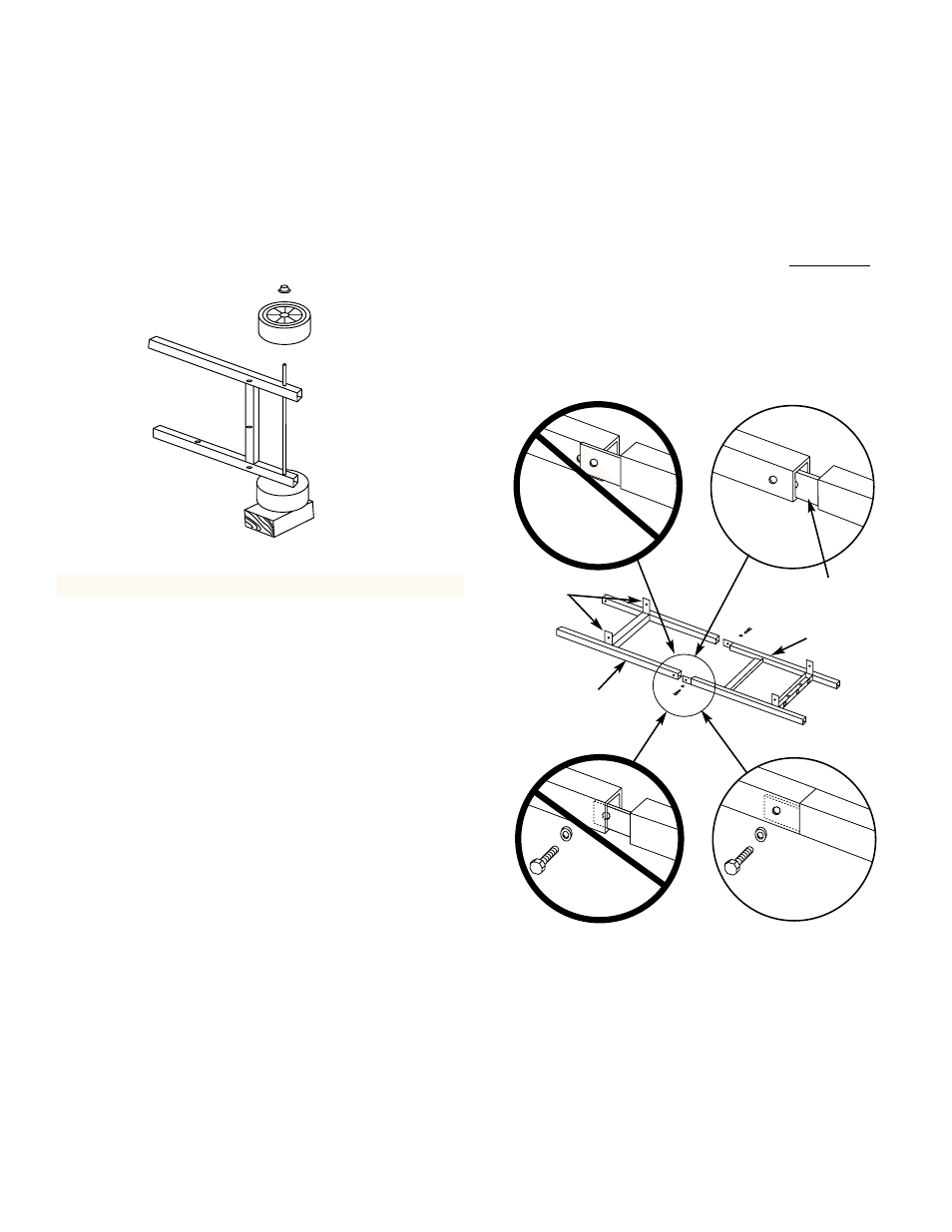 Assemble wheels, Assemble frame, Step 2 assemble wheels | Step 3 assemble frame | weber 3100 User Manual | Page 10 / 36