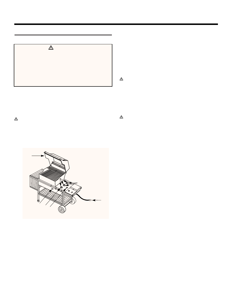 Operating instructions, Lighting, Crossover ignition system | To extinguish, Ƽdanger | weber 3100 User Manual | Page 22 / 36