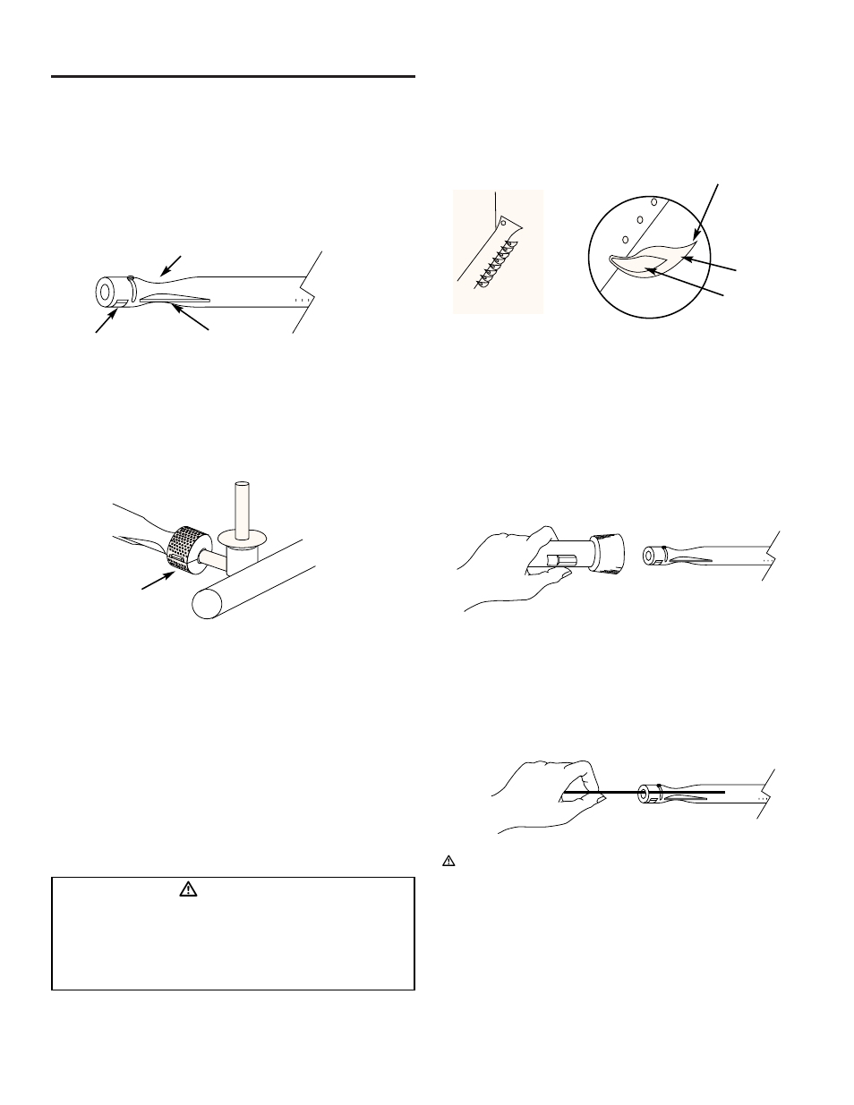 General maintenance, Weber spider stopper guards, Main burner flame pattern | Main burner cleaning procedure, Replacing main burners, Ƽdanger | weber 3100 User Manual | Page 28 / 36