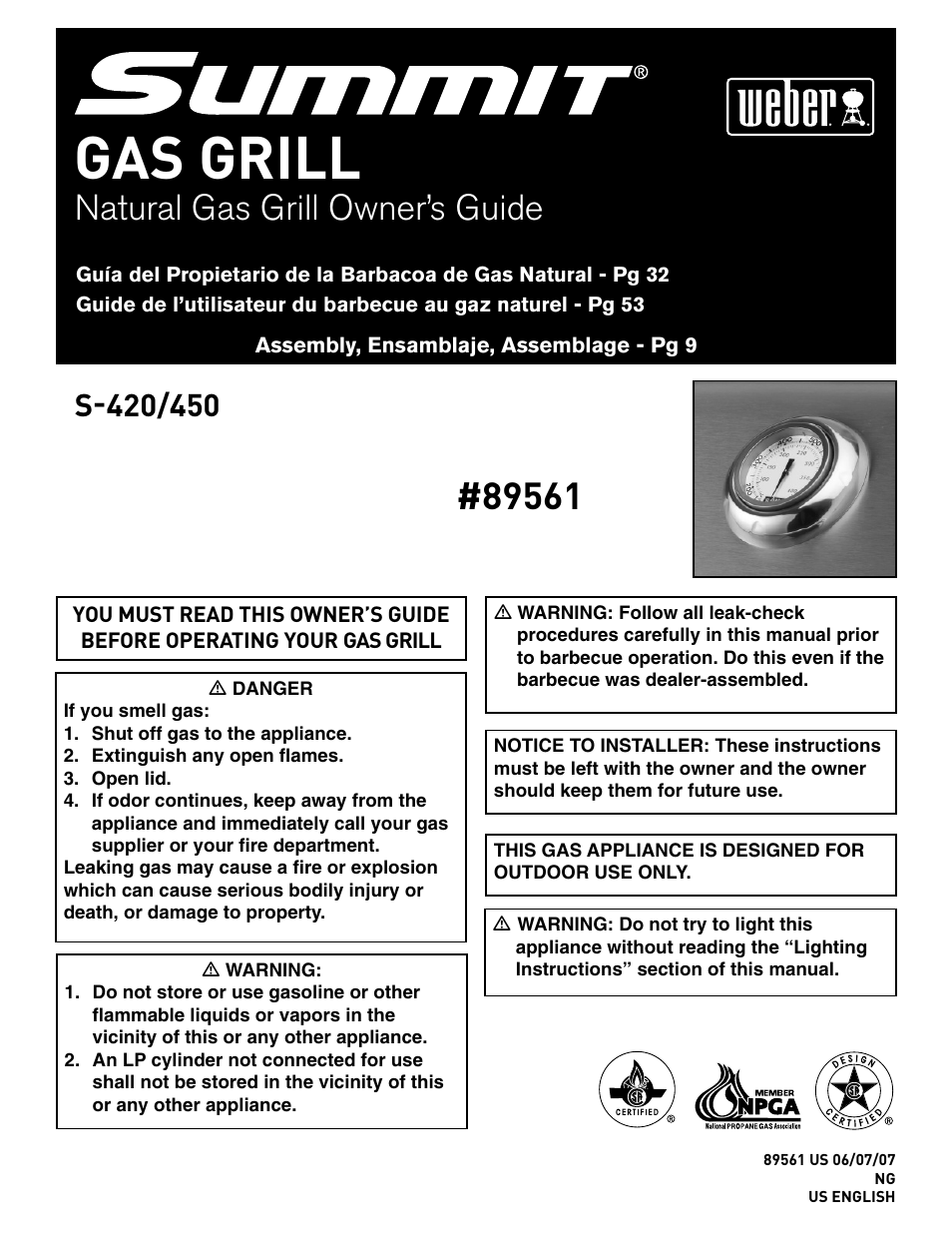 weber 89561 User Manual | 76 pages