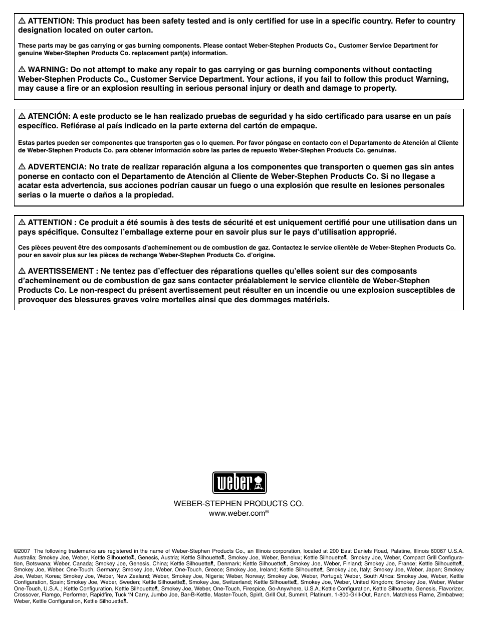 weber 89561 User Manual | Page 74 / 76
