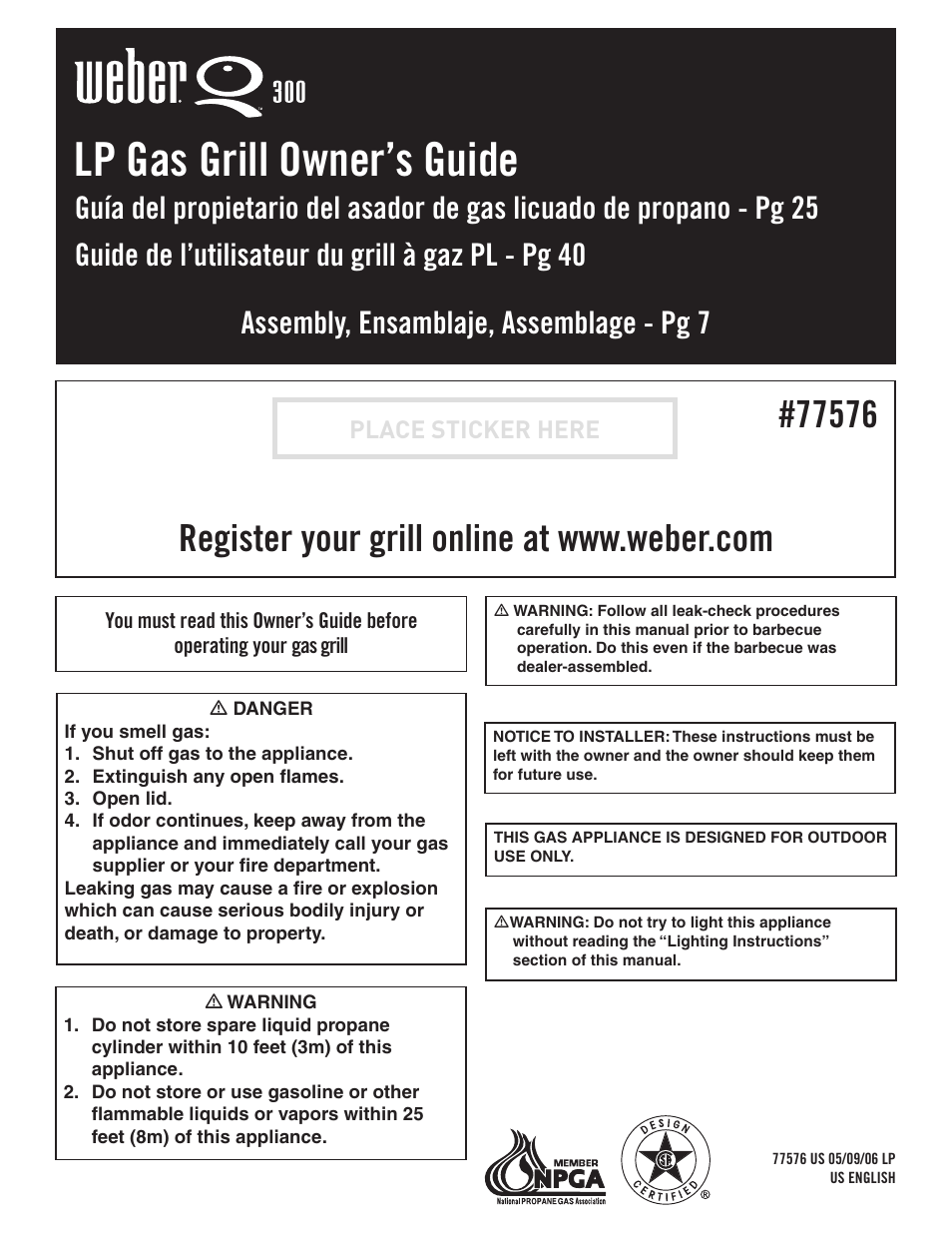 weber 77576 User Manual | 56 pages