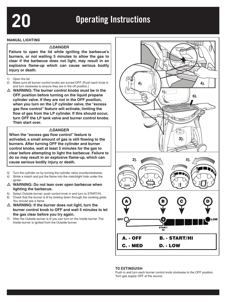 Operating instructions | weber 77576 User Manual | Page 20 / 56