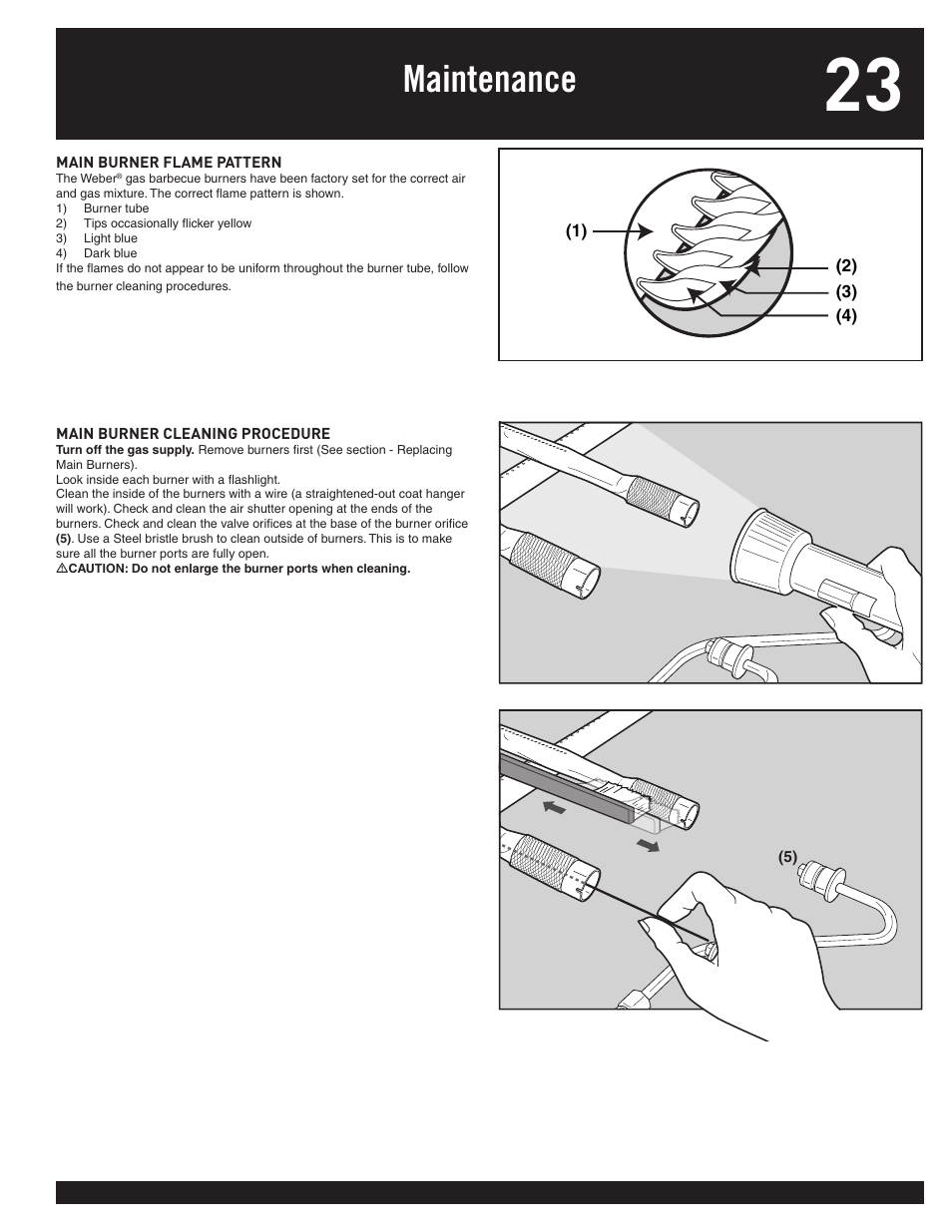 Maintenance | weber 77576 User Manual | Page 23 / 56