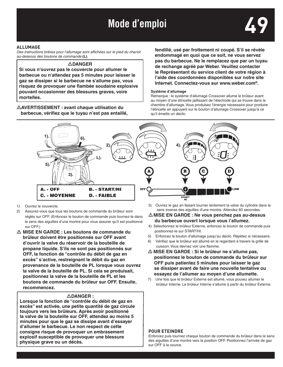 Mode d’emploi | weber 77576 User Manual | Page 49 / 56