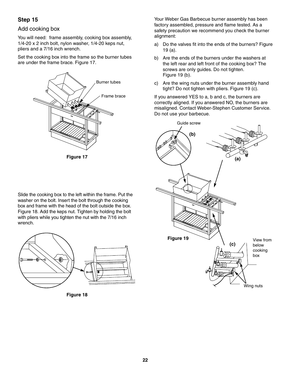 Add cooking box | weber 5500 User Manual | Page 22 / 48