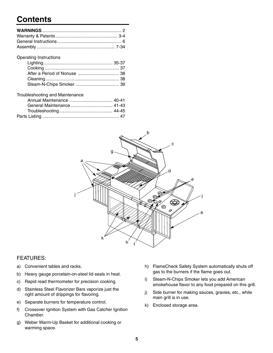 weber 5500 User Manual | Page 5 / 48