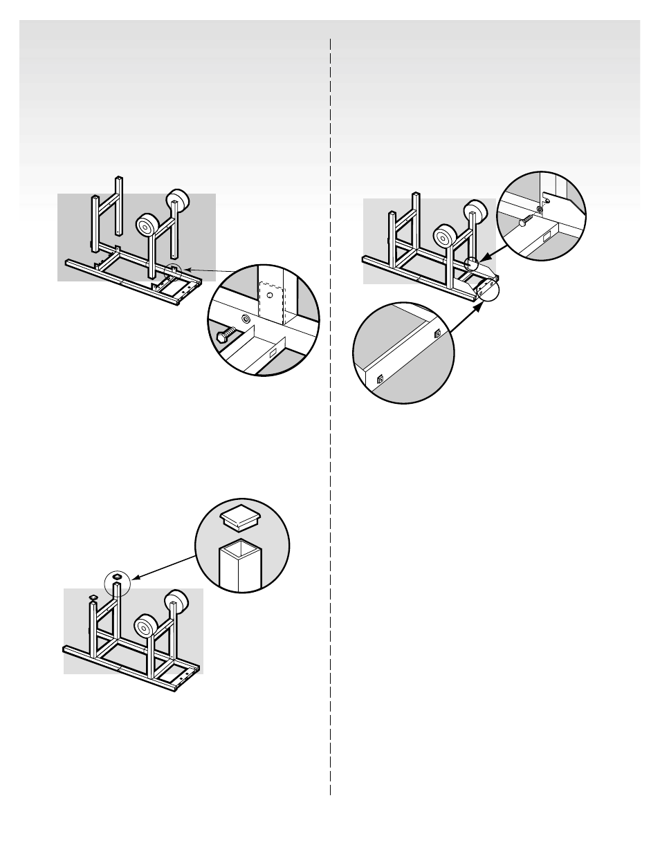 Add wrap-around frame panel, Install tubing plugs | weber Genesis Silver A User Manual | Page 12 / 32
