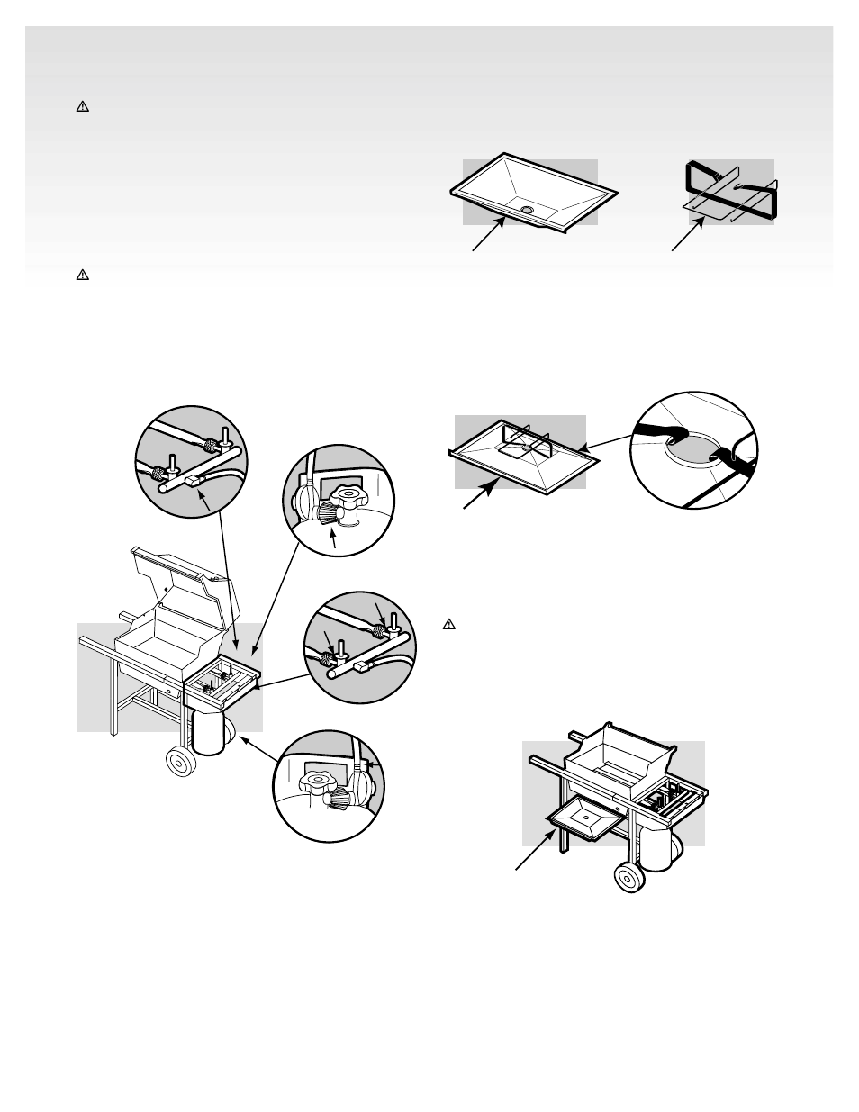 Install the slide out bottom tray | weber Genesis Silver A User Manual | Page 18 / 32